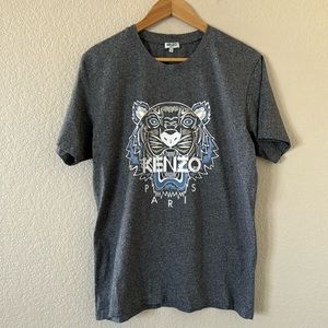 Kenzo Paris Gray Short Sleeve Shirt Size L